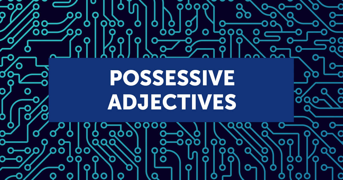 Possessive adjectives (con ejemplos y ejercicios)