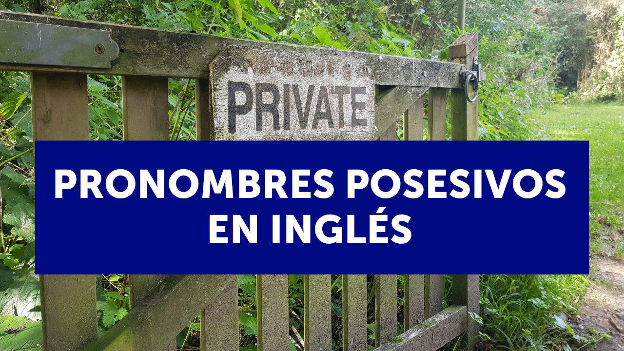 Pronombres posesivos en inglés