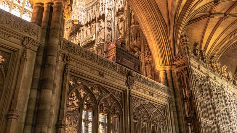 Catedral de Winchester en el interior