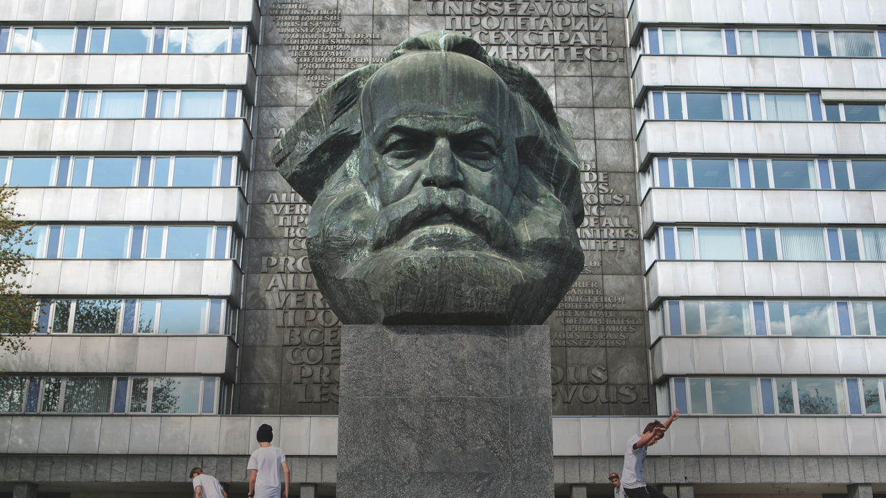 The Karl Marx Monument in Chemnitz, Germany (built between 1953-1971).