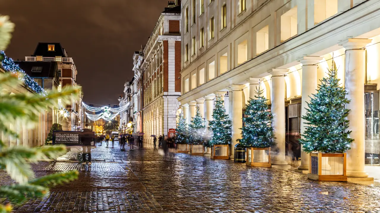 Covent Garden Market Christmas decorations, London