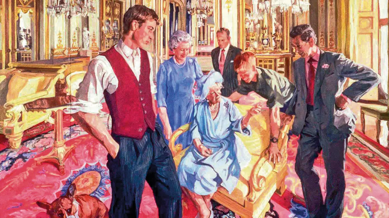 The Royal Family by John Wonnacott (2000).