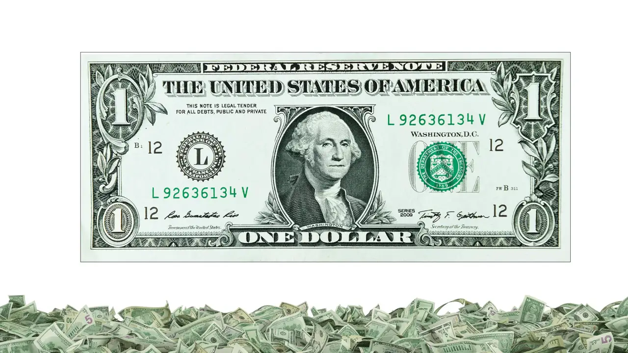 US One dollar bill