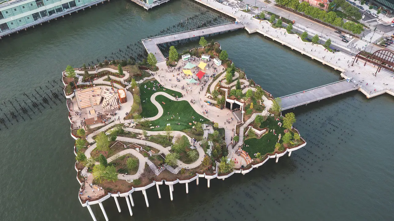 Little Island, built on Pier 54 in Hudson River Park