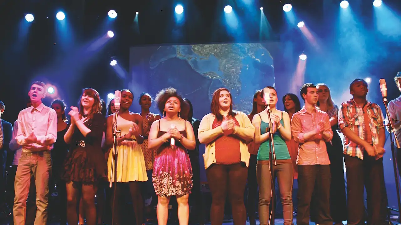 Students perform in the school’s Obie Theatre