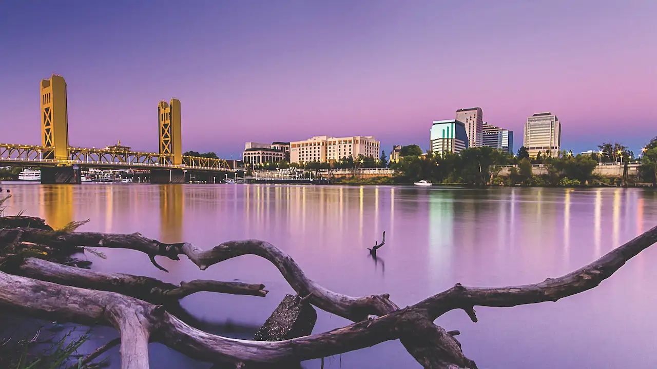 The port of Sacramento with views of Tower Bridge