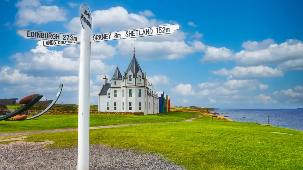 John o’ Groats in north-east Scotland.